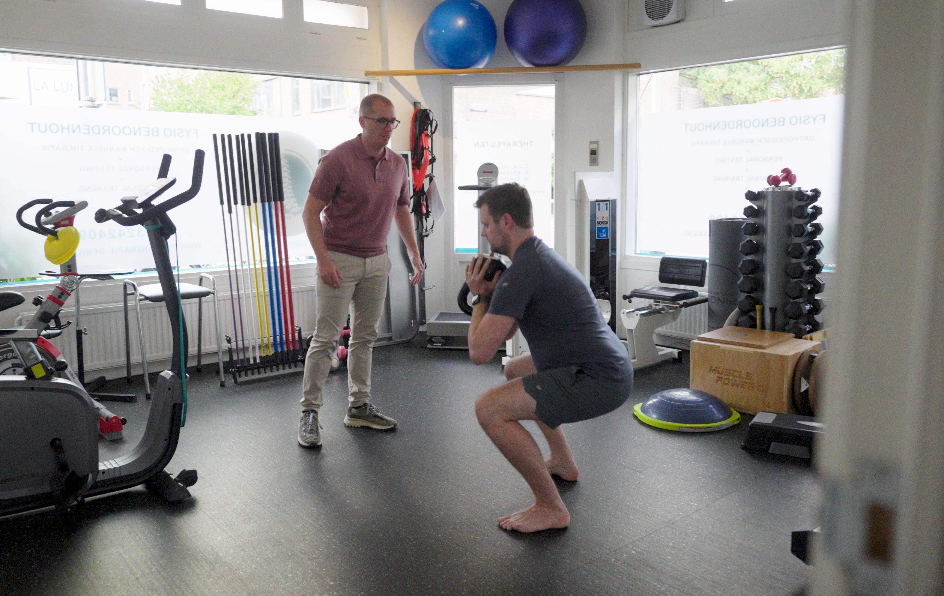 Kleine trainingsgroep tijdens Grip Sterker bij Grip Healthcare